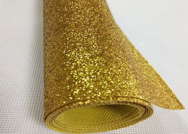 Trung Quốc 80gsm Champagne Vàng Glitter Vải, Sáng Bóng Dày Vàng Glitter Vải nhà cung cấp