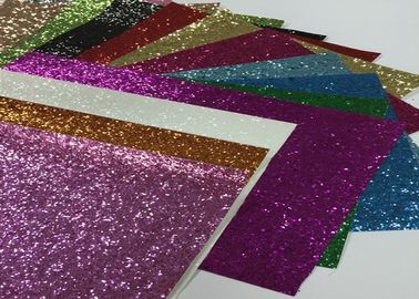 Trung Quốc Sinh thái thân thiện thủ công Kích thước A4 Pu Glitter Vải tấm kim loại Glitter Vải nhà cung cấp