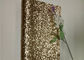 Hunky dệt Chunky Glitter vải cuộn phủ tường màu rượu sâm banh nhà cung cấp