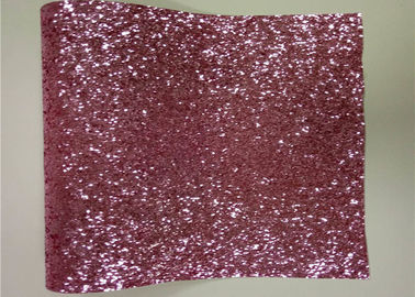 Trung Quốc Màu hồng Chunky Glitter tường vải, không dệt đẹp Glitter vải tấm nhà máy sản xuất