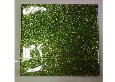 Trung Quốc Ánh sáng màu xanh lá cây mờ long lanh Chunky vải 0.55mm độ dày cho giày và hình nền nhà phân phối