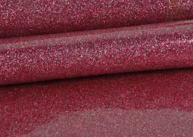 Trung Quốc 1.38m PVC Shinning màu hồng long lanh PVC vải da với đáy vải nhà phân phối