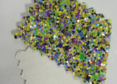 Trung Quốc Hỗn hợp màu Glitter bông vải Pu Glitter da vải cho giày nữ nhà máy sản xuất